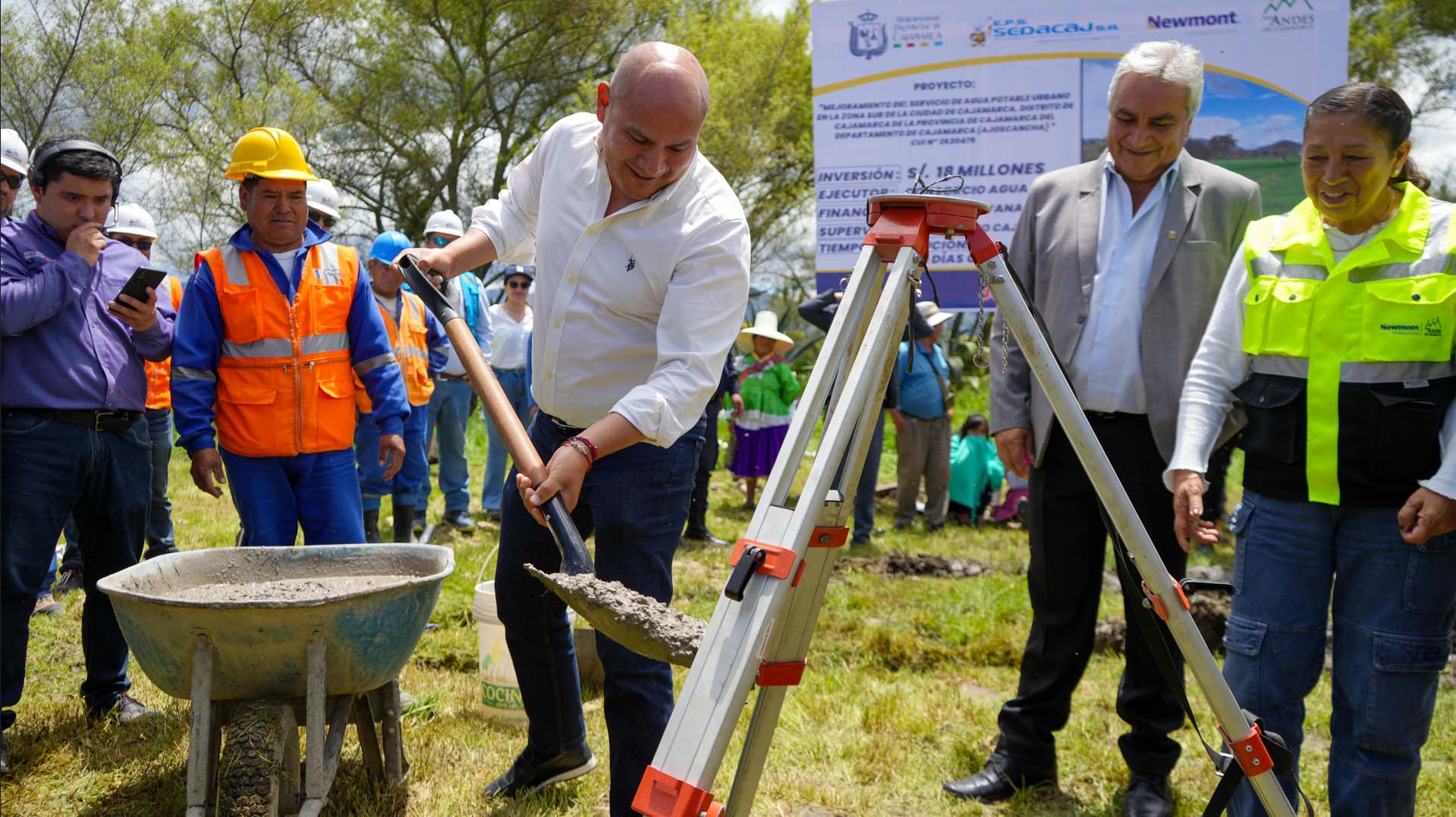 Inició la obra de reservorio Ajoscancha en Cajamarca