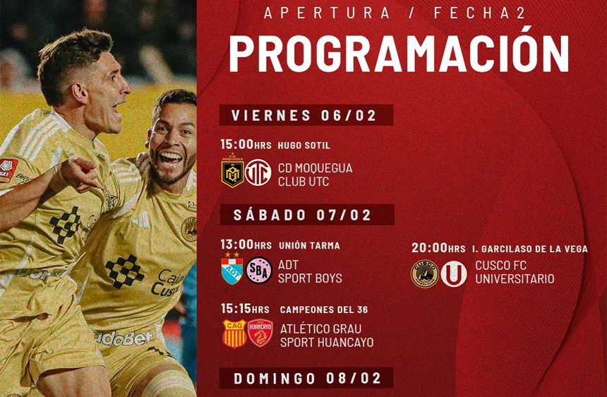 fecha 2 apertura 2026